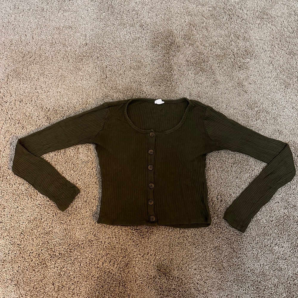 Dark green Garage long sleeve shirt